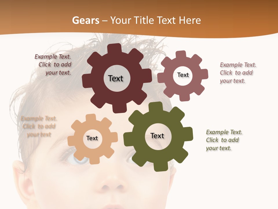 Expression Boy Beautiful PowerPoint Template