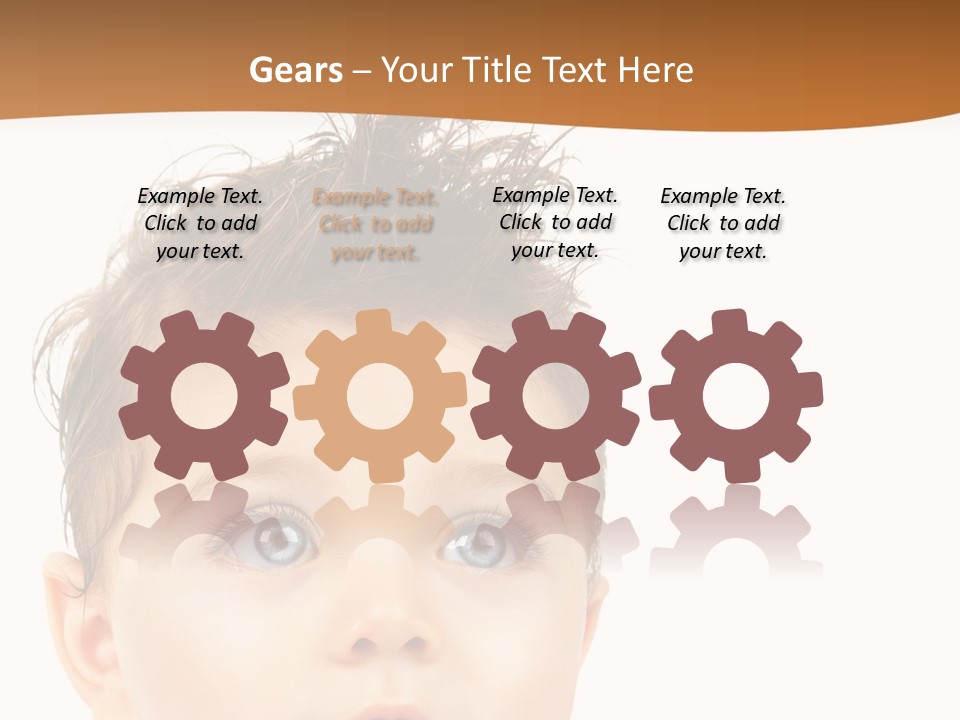 Expression Boy Beautiful PowerPoint Template