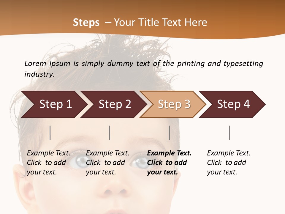 Expression Boy Beautiful PowerPoint Template