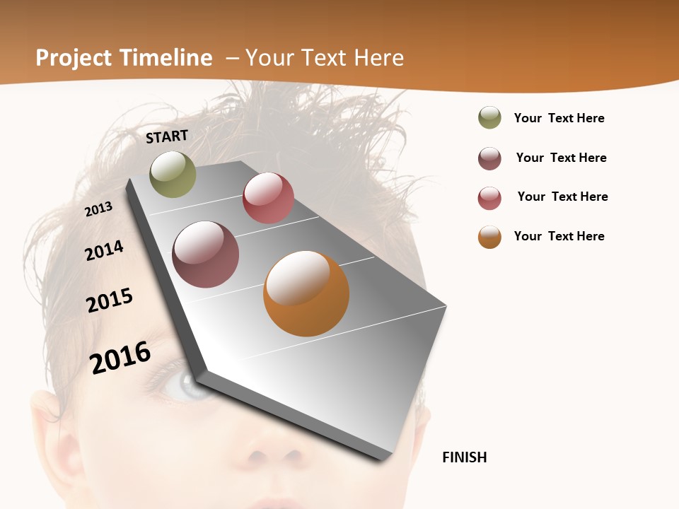 Expression Boy Beautiful PowerPoint Template