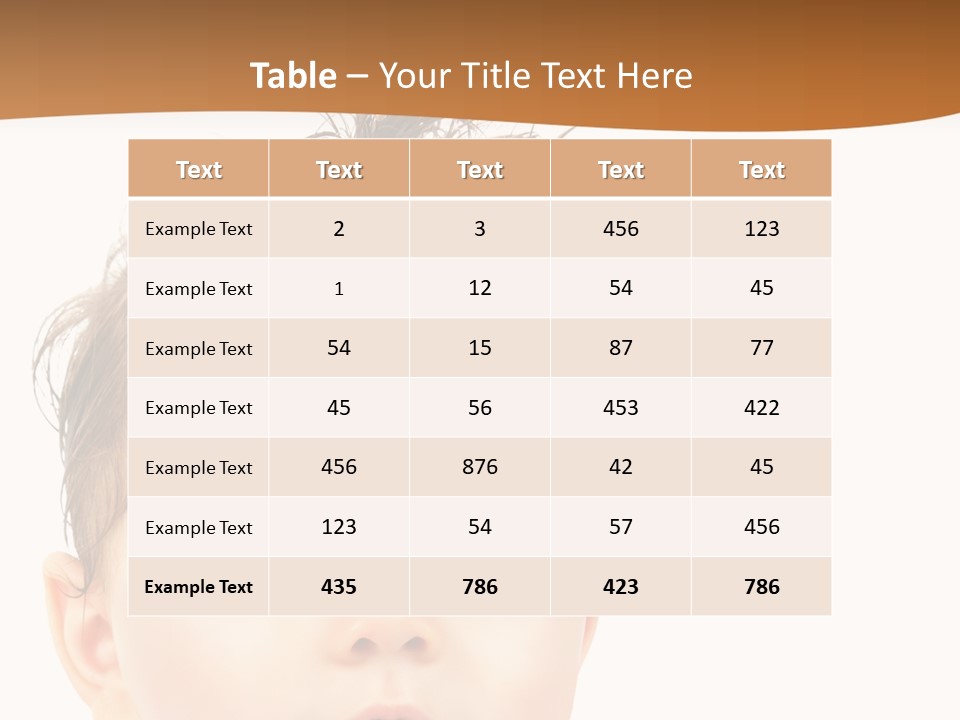 Expression Boy Beautiful PowerPoint Template