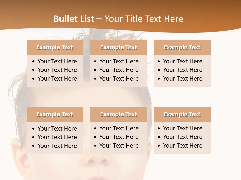 Expression Boy Beautiful PowerPoint Template