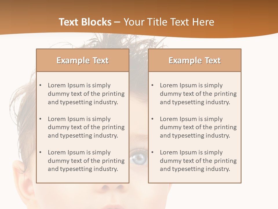 Expression Boy Beautiful PowerPoint Template
