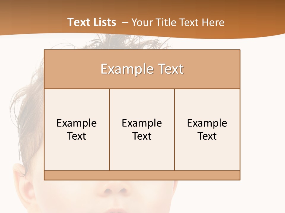 Expression Boy Beautiful PowerPoint Template