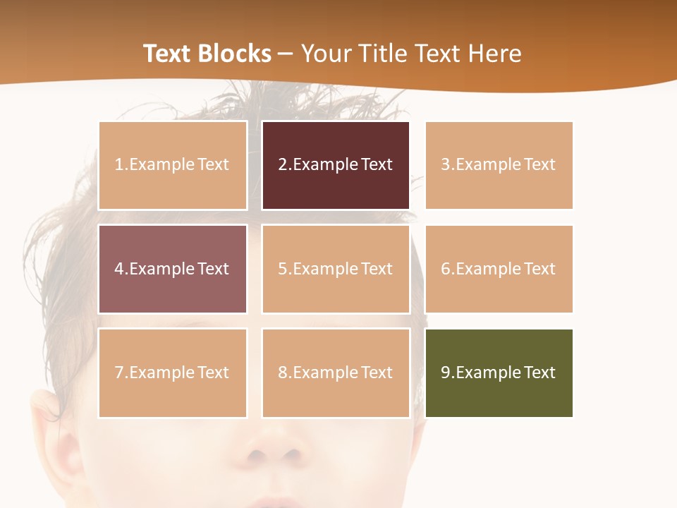 Expression Boy Beautiful PowerPoint Template