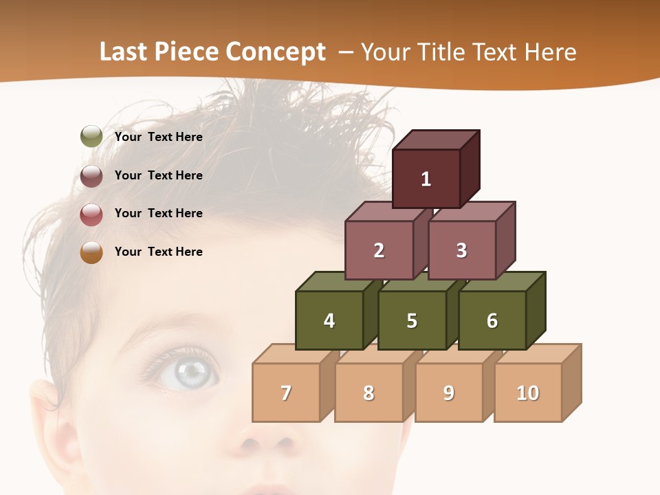 Expression Boy Beautiful PowerPoint Template