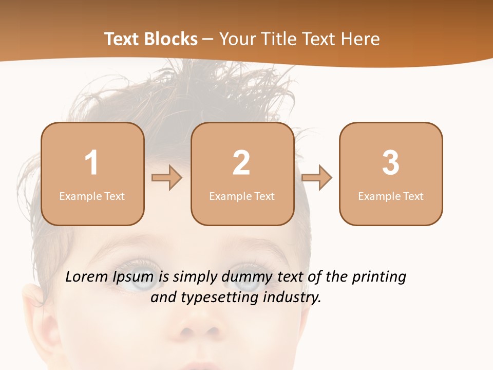 Expression Boy Beautiful PowerPoint Template