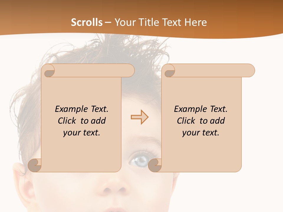 Expression Boy Beautiful PowerPoint Template