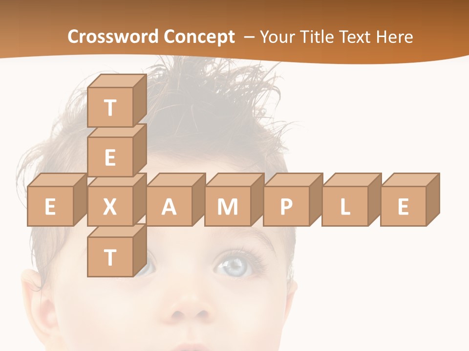 Expression Boy Beautiful PowerPoint Template