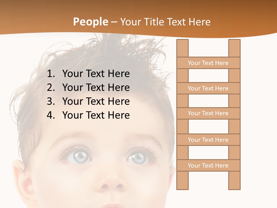 Expression Boy Beautiful PowerPoint Template