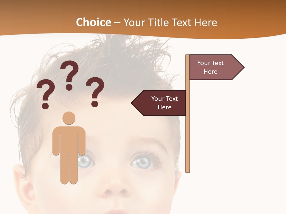 Expression Boy Beautiful PowerPoint Template
