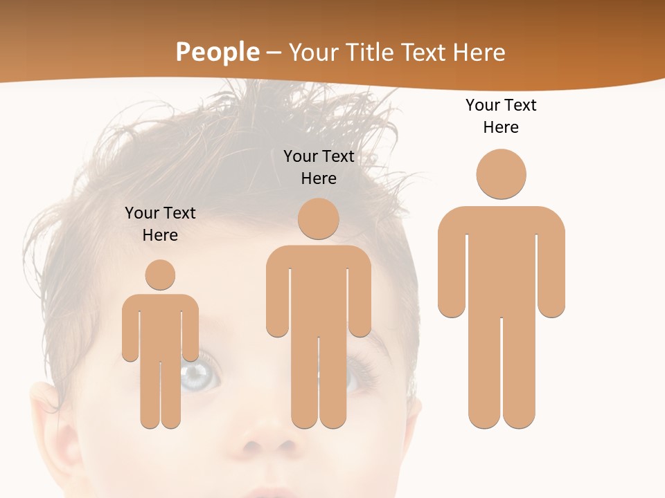 Expression Boy Beautiful PowerPoint Template