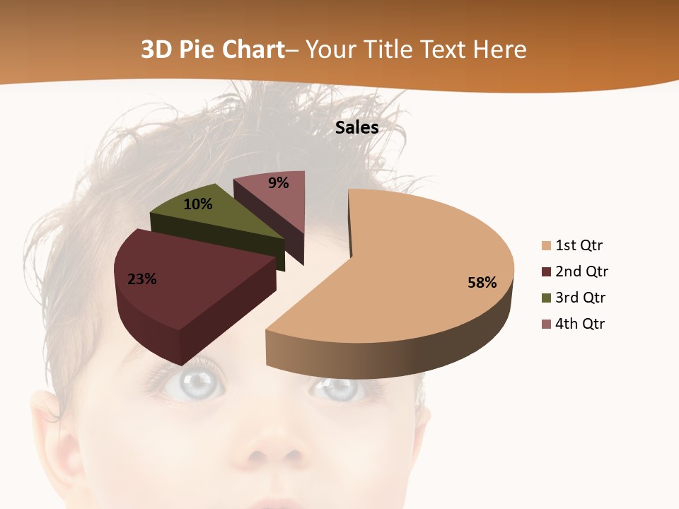 Expression Boy Beautiful PowerPoint Template