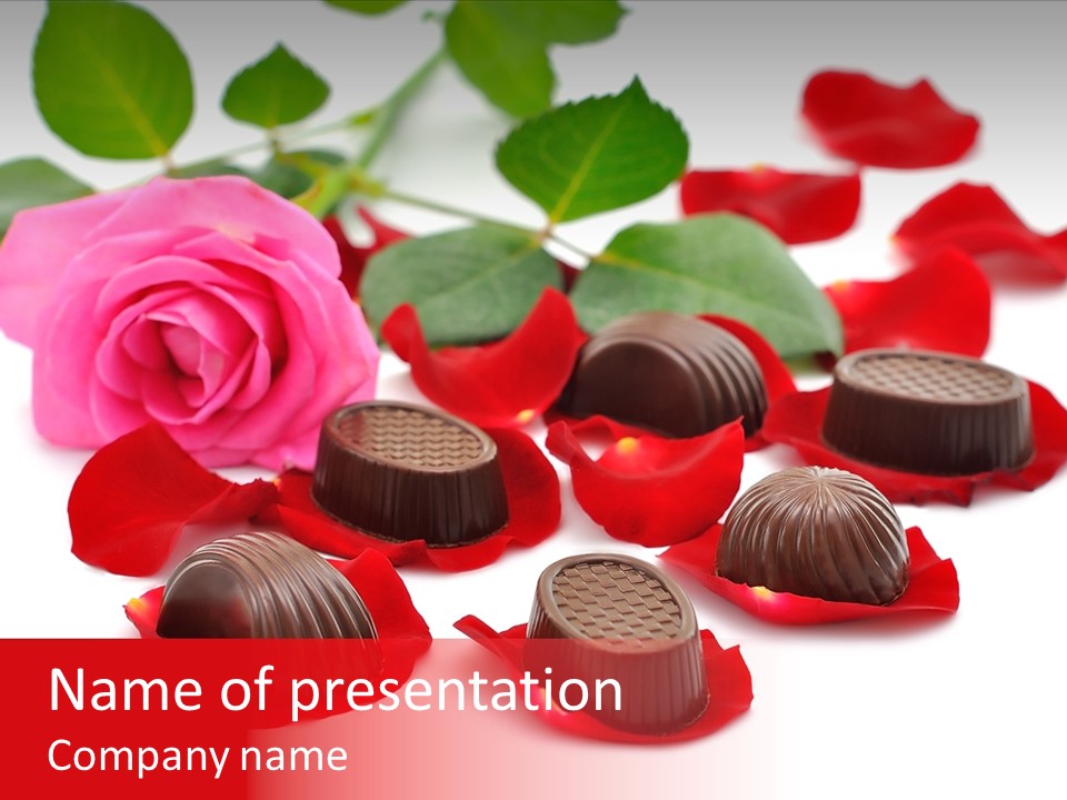 Day Flowers Valentine PowerPoint Template