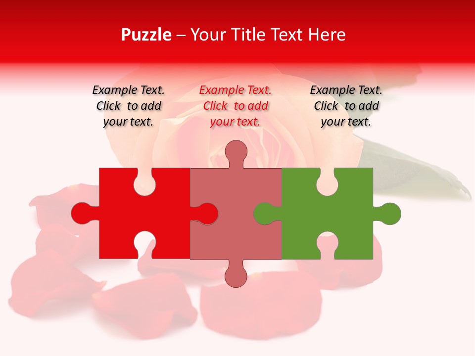 Beauty Red Object PowerPoint Template