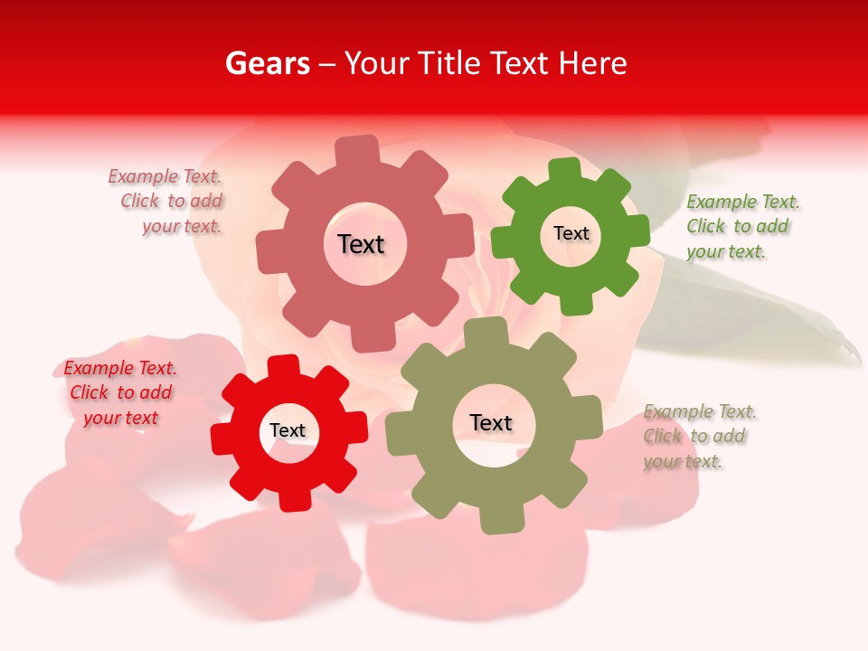Beauty Red Object PowerPoint Template