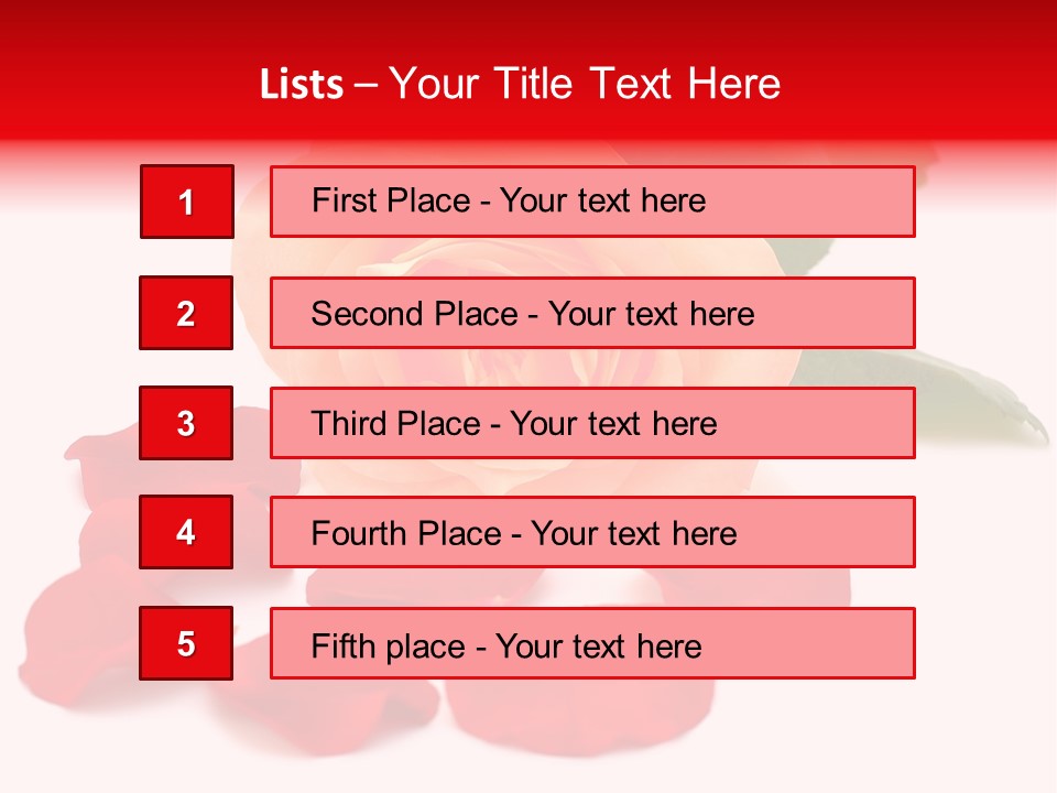 Beauty Red Object PowerPoint Template