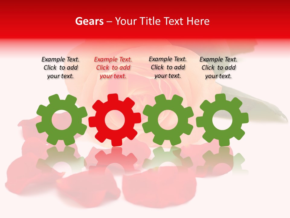 Beauty Red Object PowerPoint Template