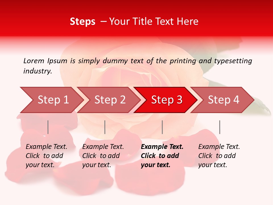 Beauty Red Object PowerPoint Template