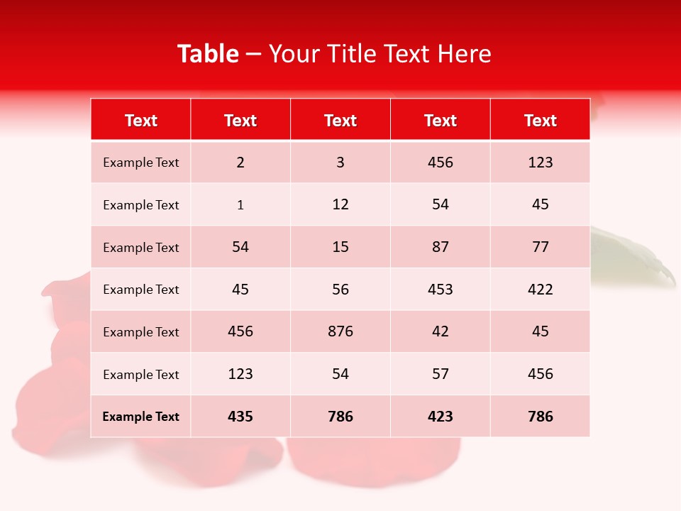 Beauty Red Object PowerPoint Template