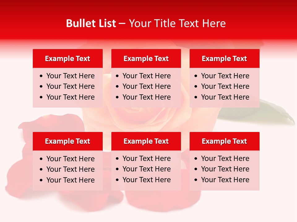 Beauty Red Object PowerPoint Template