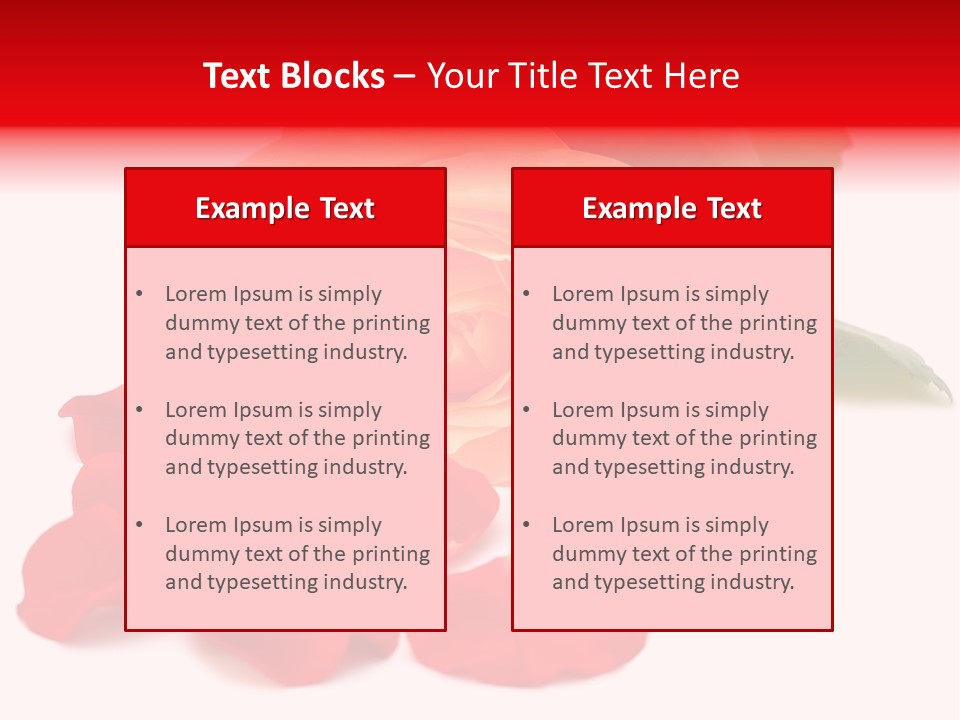 Beauty Red Object PowerPoint Template