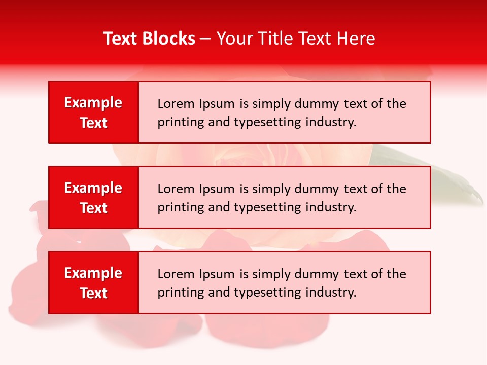Beauty Red Object PowerPoint Template
