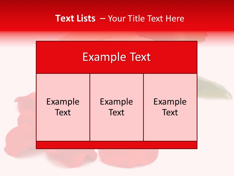 Beauty Red Object PowerPoint Template