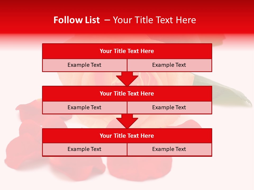 Beauty Red Object PowerPoint Template