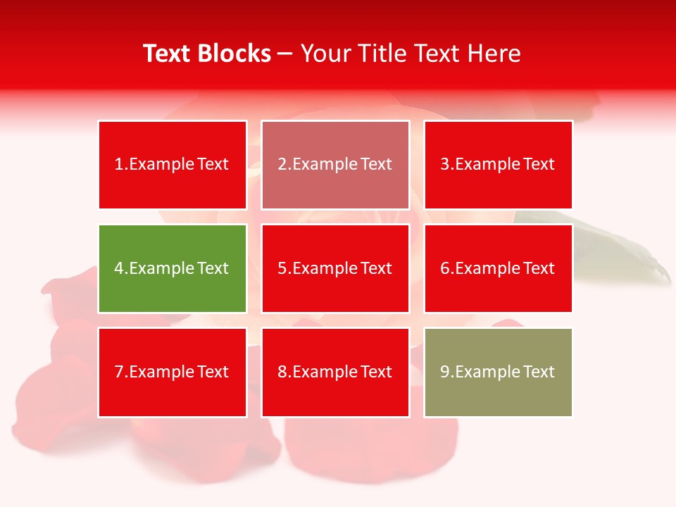 Beauty Red Object PowerPoint Template