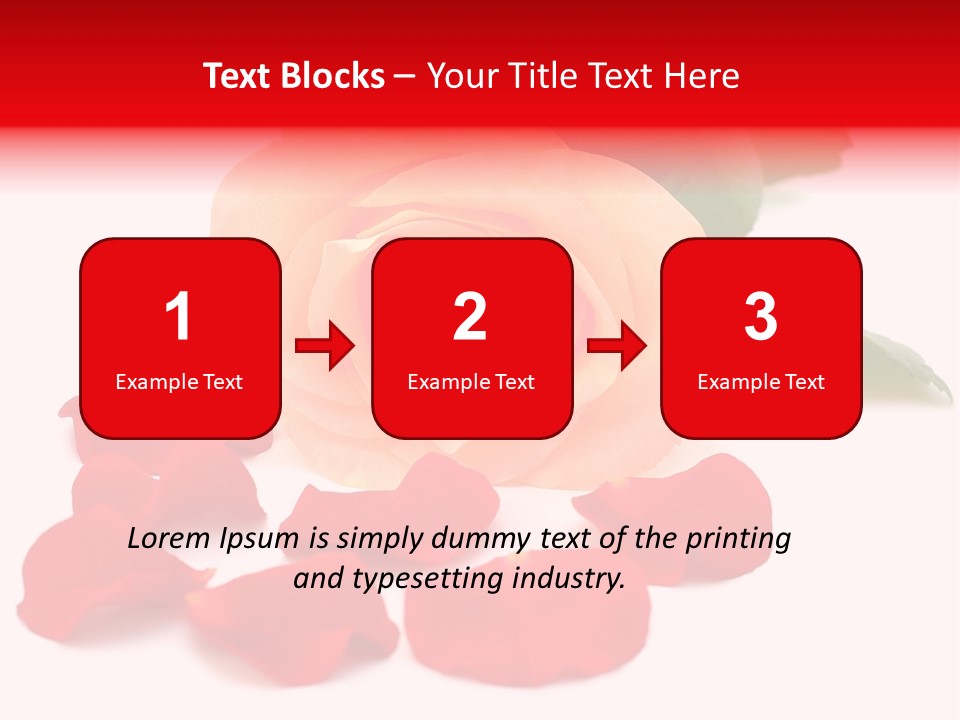 Beauty Red Object PowerPoint Template