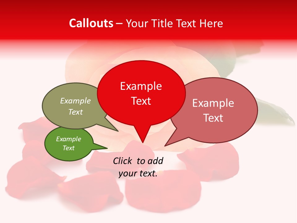 Beauty Red Object PowerPoint Template