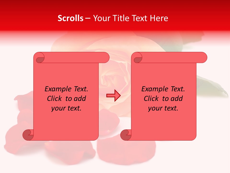 Beauty Red Object PowerPoint Template