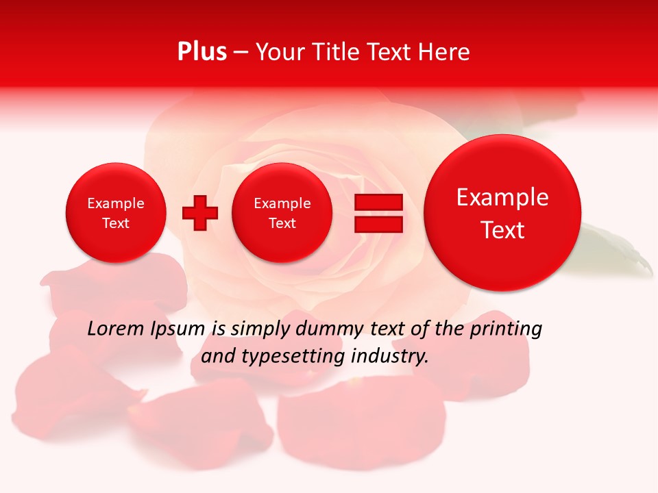 Beauty Red Object PowerPoint Template