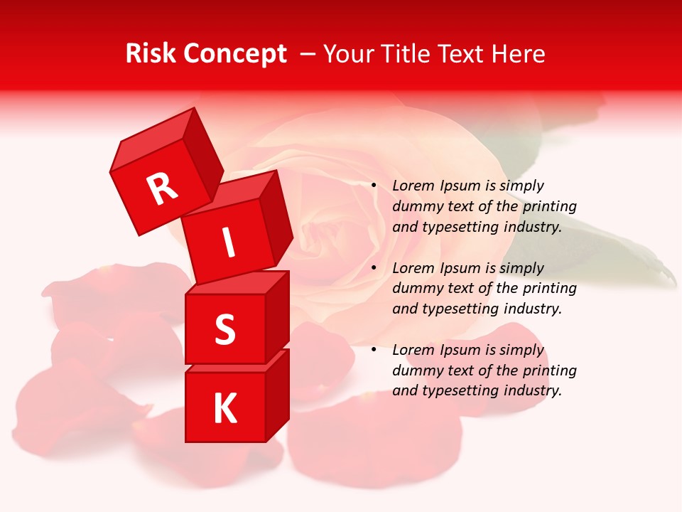 Beauty Red Object PowerPoint Template