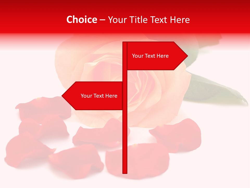 Beauty Red Object PowerPoint Template