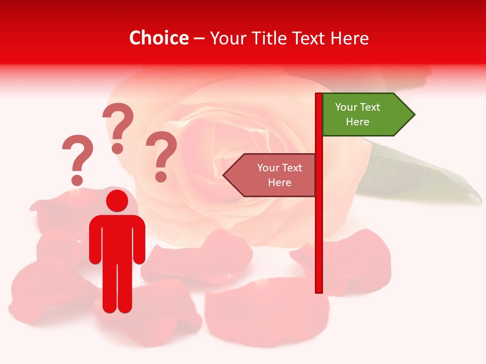 Beauty Red Object PowerPoint Template