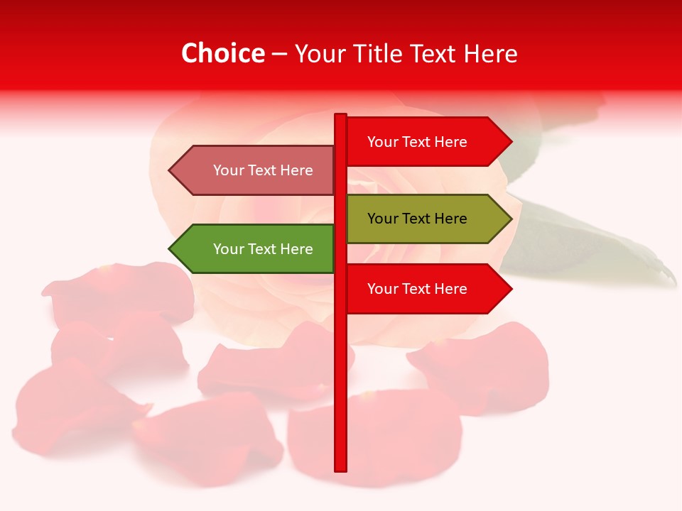 Beauty Red Object PowerPoint Template