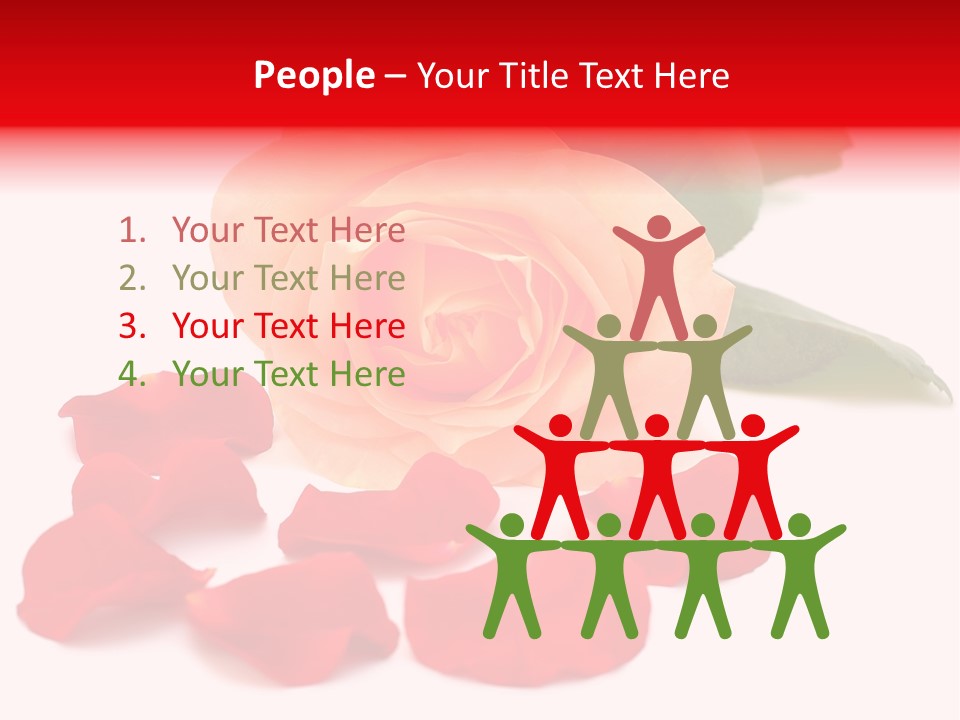 Beauty Red Object PowerPoint Template