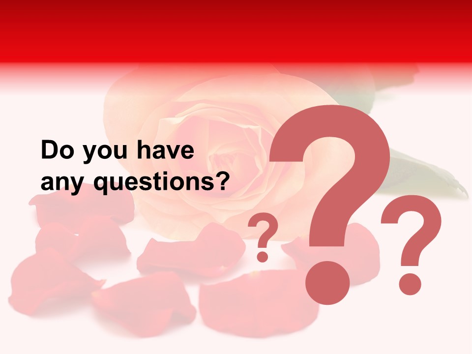 Beauty Red Object PowerPoint Template