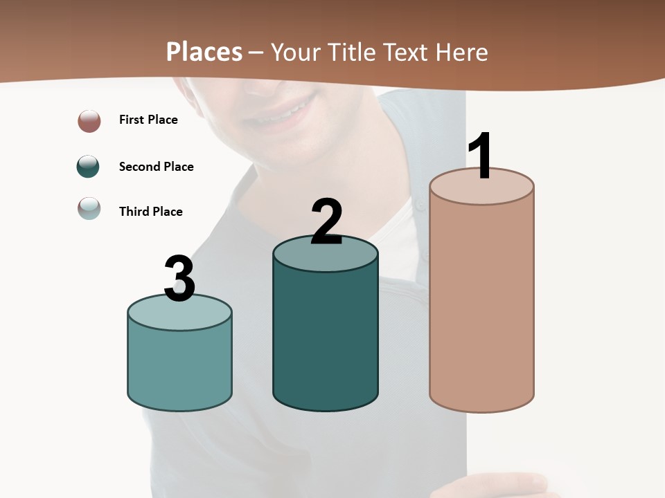Hand Copy Space Tafel PowerPoint Template