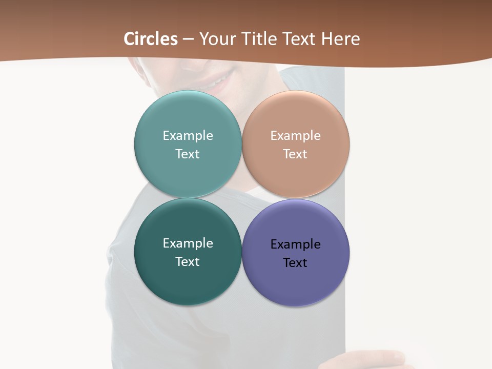 Hand Copy Space Tafel PowerPoint Template