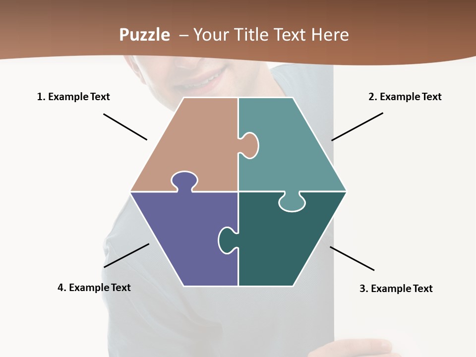 Hand Copy Space Tafel PowerPoint Template