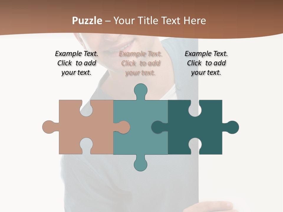 Hand Copy Space Tafel PowerPoint Template