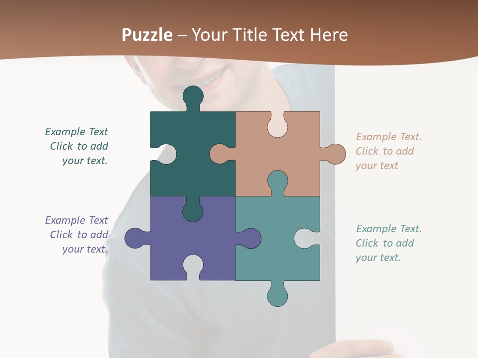 Hand Copy Space Tafel PowerPoint Template