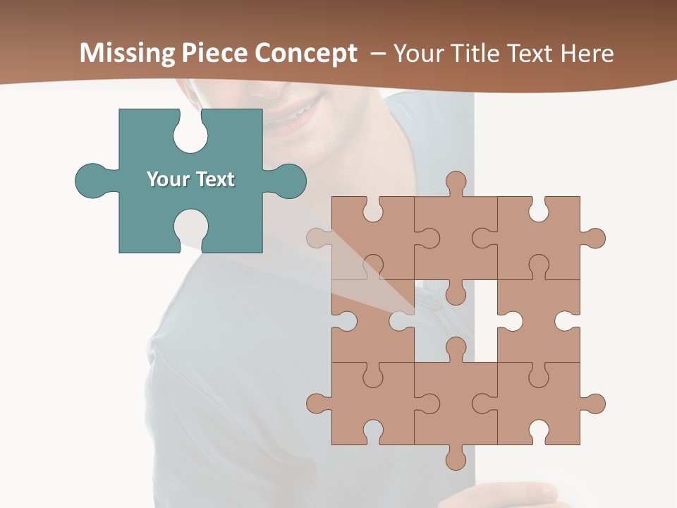 Hand Copy Space Tafel PowerPoint Template