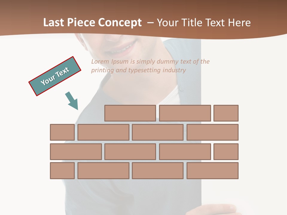 Hand Copy Space Tafel PowerPoint Template