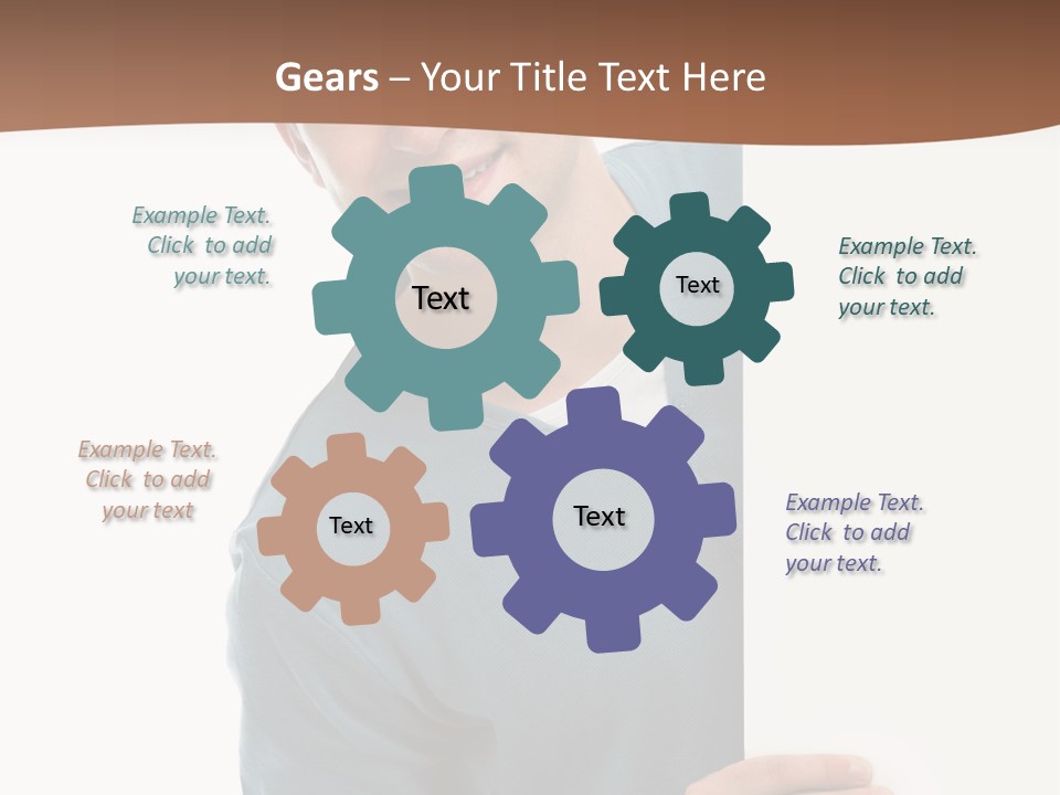 Hand Copy Space Tafel PowerPoint Template