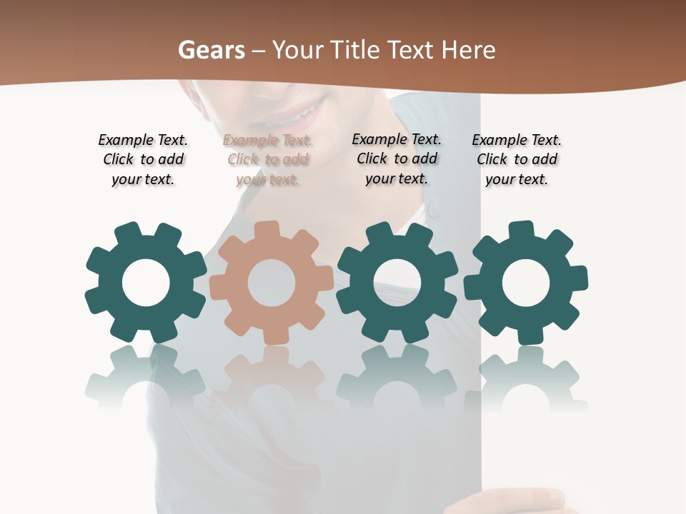 Hand Copy Space Tafel PowerPoint Template