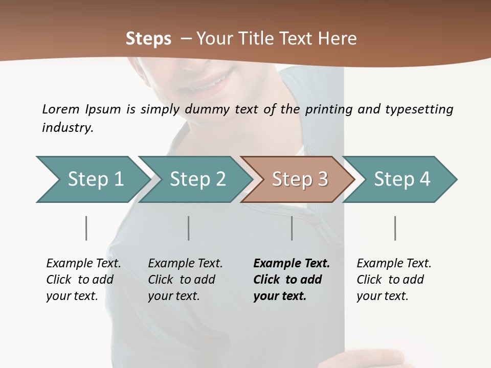 Hand Copy Space Tafel PowerPoint Template